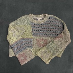 Sincerely Jules Multicolor Patchwork Sweater